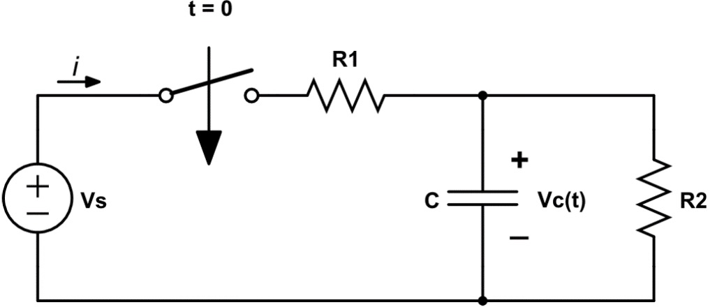 Figure 4: Charging Capacitor Lab Circuit