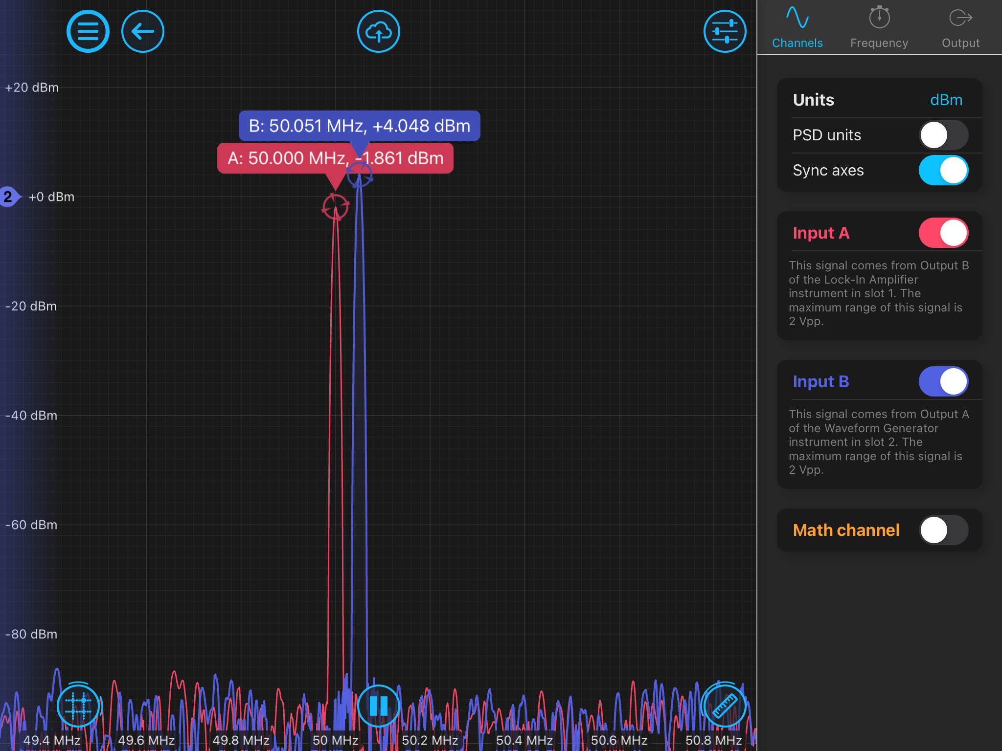 Figure 8: Spectrum Analyzer with unlocked PLL