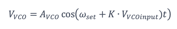 The output of the VCO VVCO