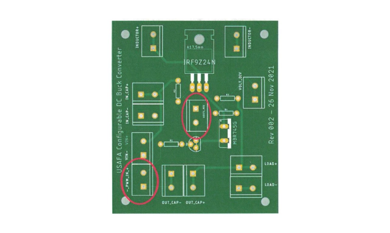 Figure 8: Fully built configurable buck converter