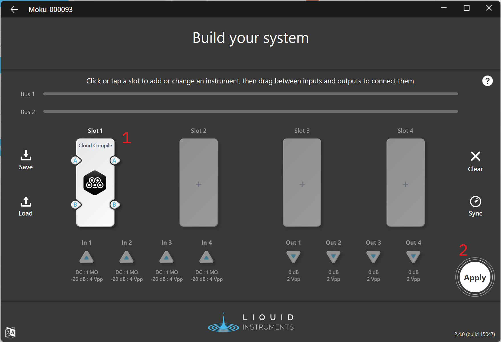 Moku System Builder in Multi-instrument Mode