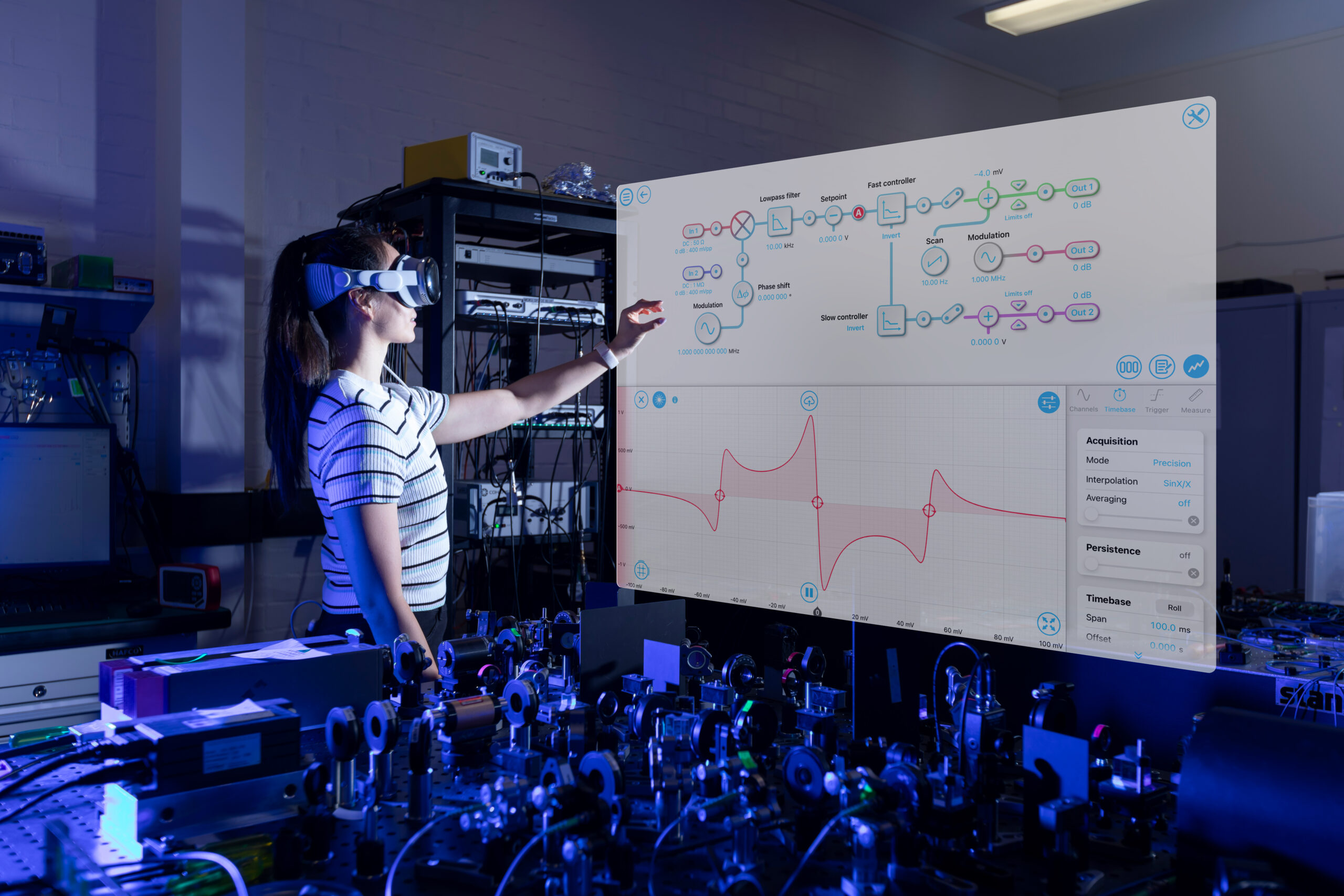 Liquid Instruments brings its Moku test platform to Apple Vision Pro, launching industry-first capabilities for optics research