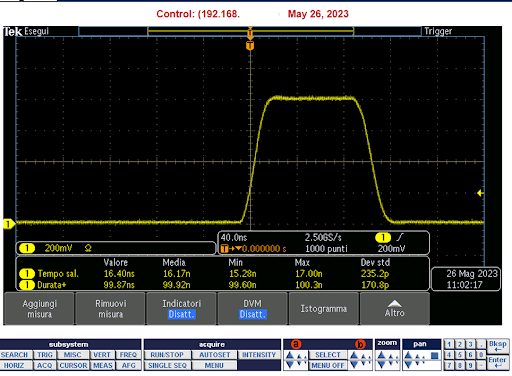 External oscilloscope verification