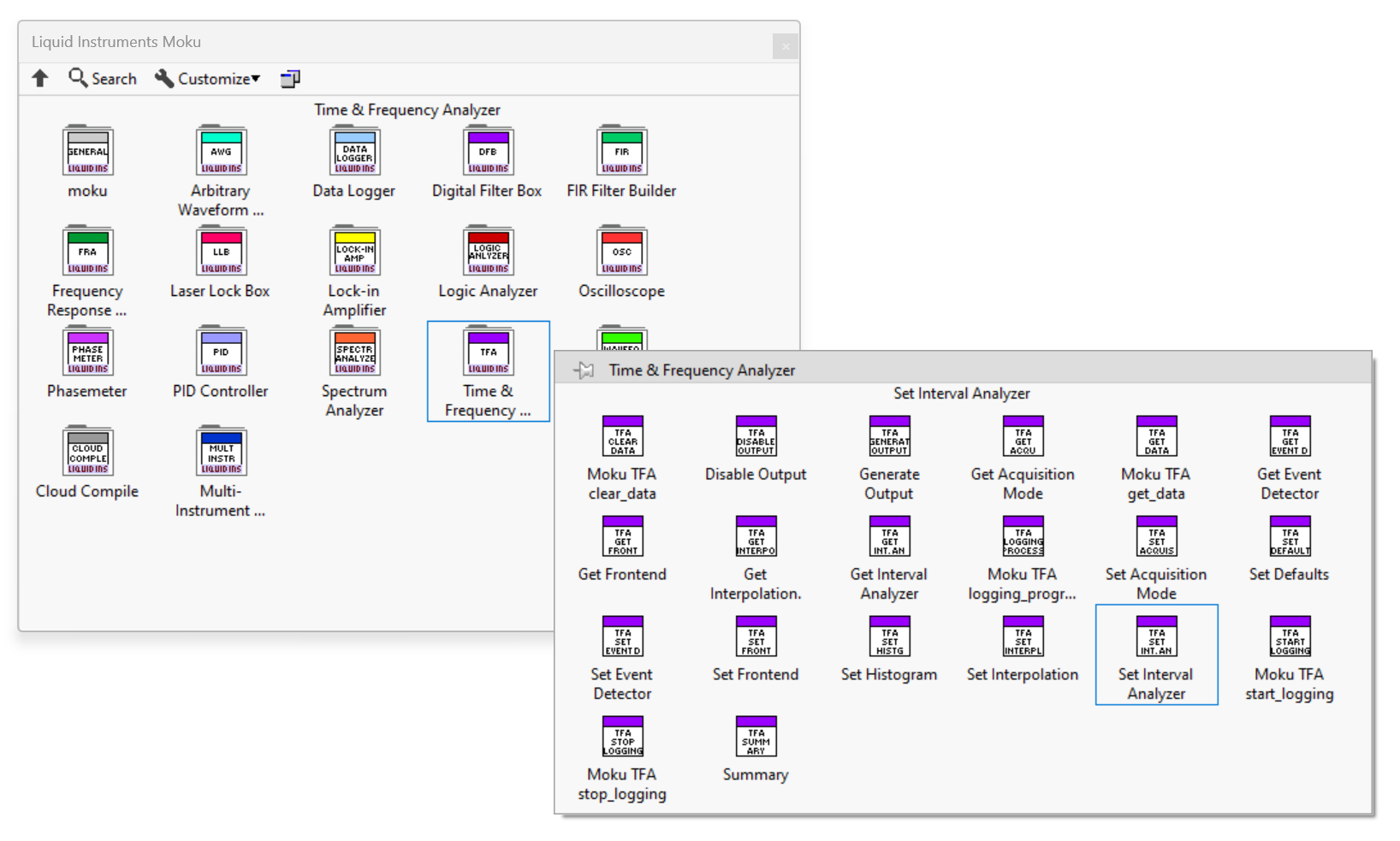 LabVIEW's functions toolbox on 3.2.1 with Liquid Instruments Moku