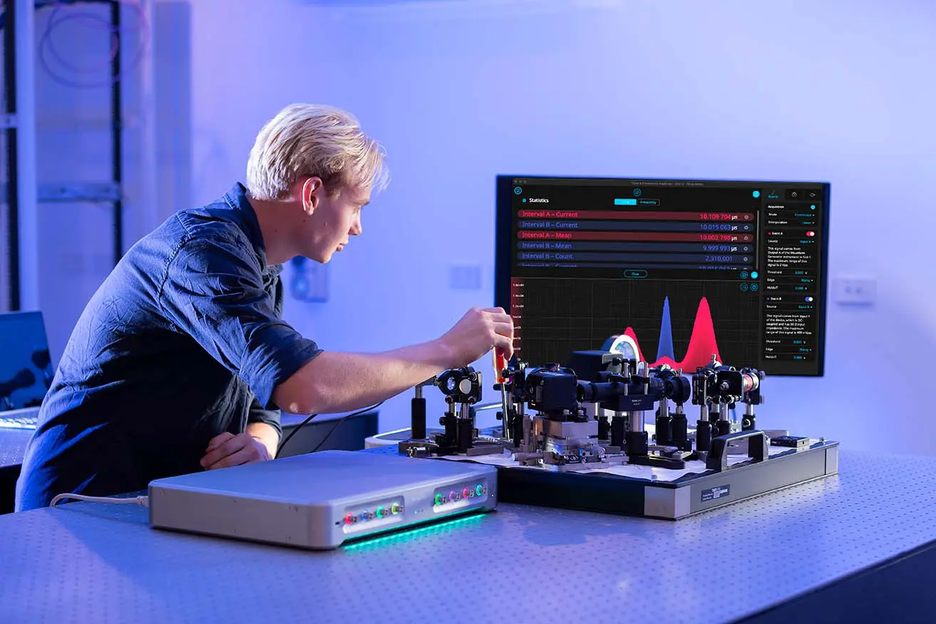 Engineering using Moku:Pro and time and frequency analyzer instrument for photon counting experiment